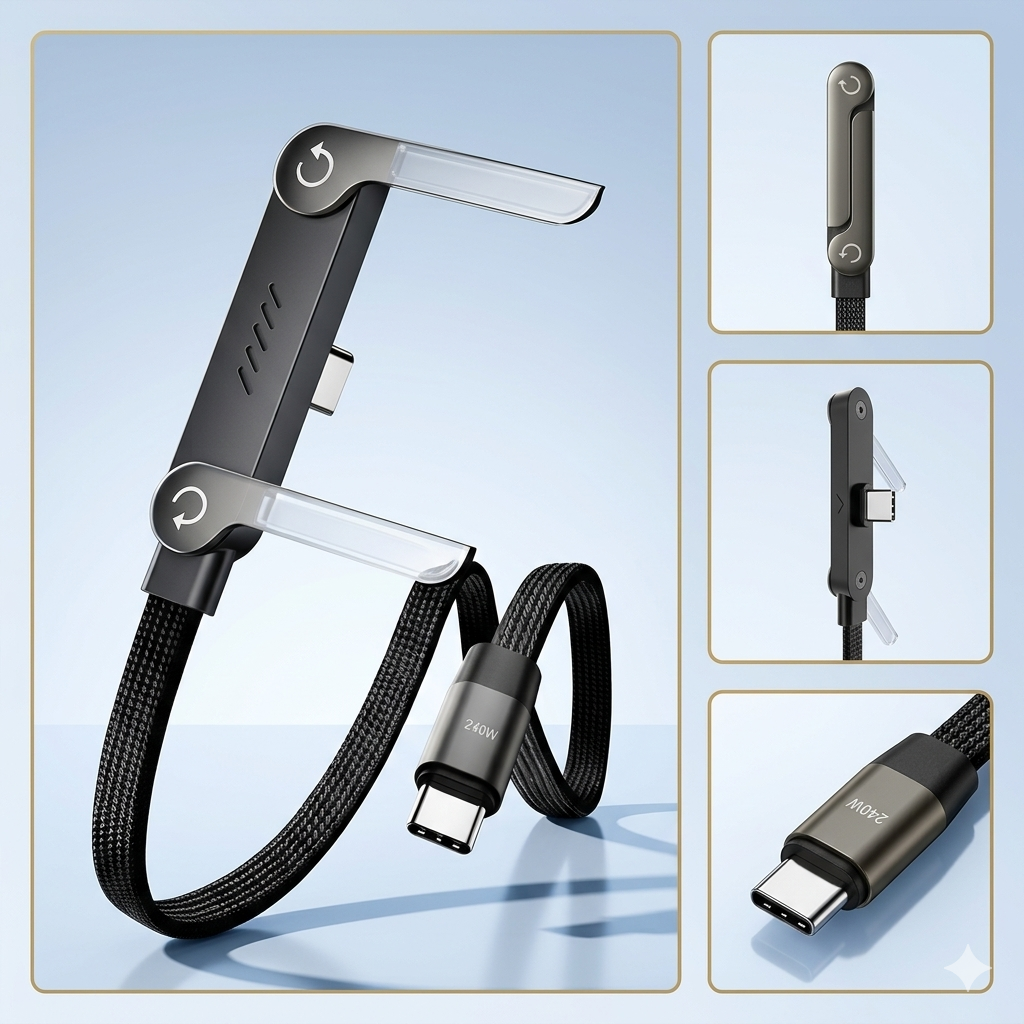 Cable de Charge 2-en-1 Type-C To Type-C – 240W™