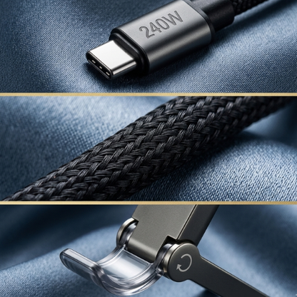 Cable de Charge 2-en-1 Type-C To Type-C – 240W™